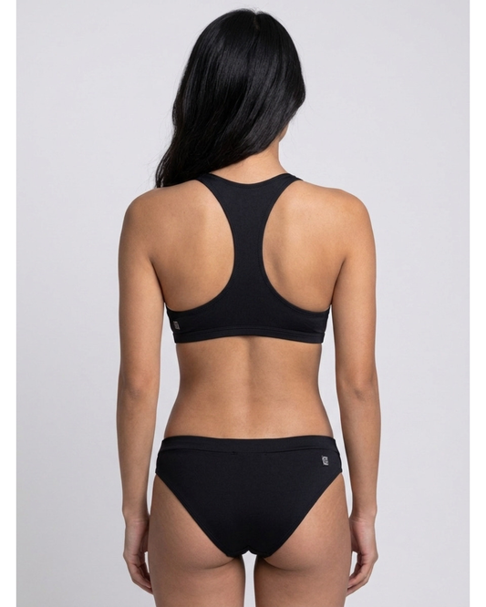 Aster Bikini Swim Top | Black