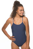 Drew Fixed-Back Onesie | Navy