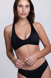 Aster Bikini Swim Top | Black
