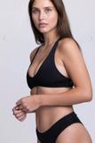 Aster Bikini Swim Top | Black