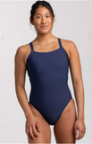 Caroline Fixed-Back Onesie | Navy
