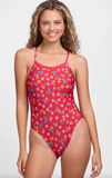 Printed Perry Fixed-Back Onesie | Tart