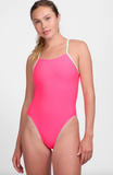 Contrast Perry Onesie | Hot Pink & Mint & Black