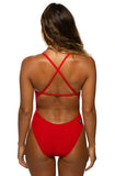 Brandon Fixed-Back Onesie | Red