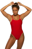 Brandon Fixed-Back Onesie | Red