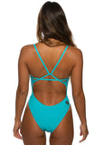 Perry Fixed-Back Onesie | Hawaii Blue