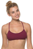 Adrian Bikini Swim Top | Cabernet