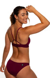 Mara Bikini Swim Top | Cabernet