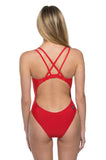 Murray Fixed-Back Onesie | Red