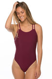 Murray Fixed-Back Onesie | Cabernet