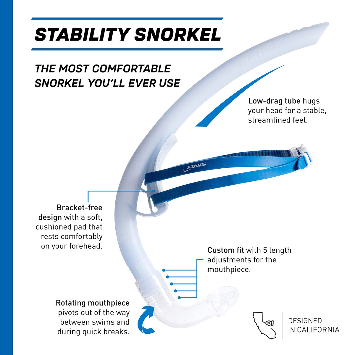 STABILITY SNORKEL: SPEED | BRACKETLESS™ COMPETITIVE SNORKEL