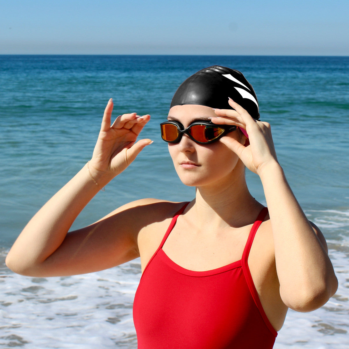 FINIS Smart Goggle Max Swim Kit | Smart Goggle Max with Digital In-Goggle Display and Fitness Tracking