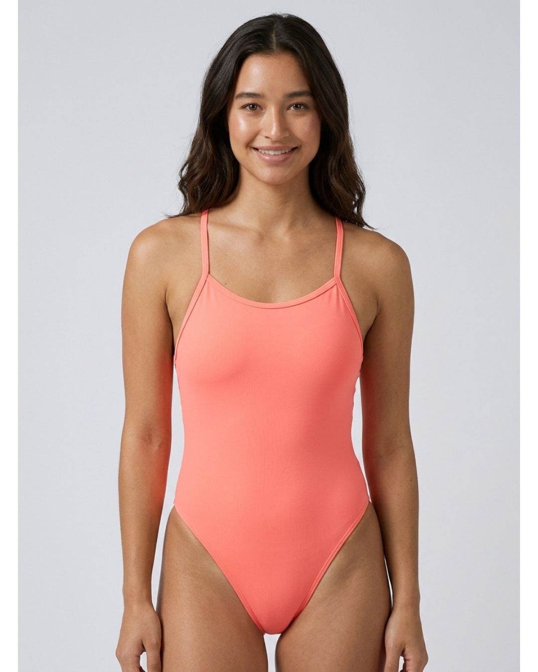 Perry Fixed-Back Onesie | Papaya