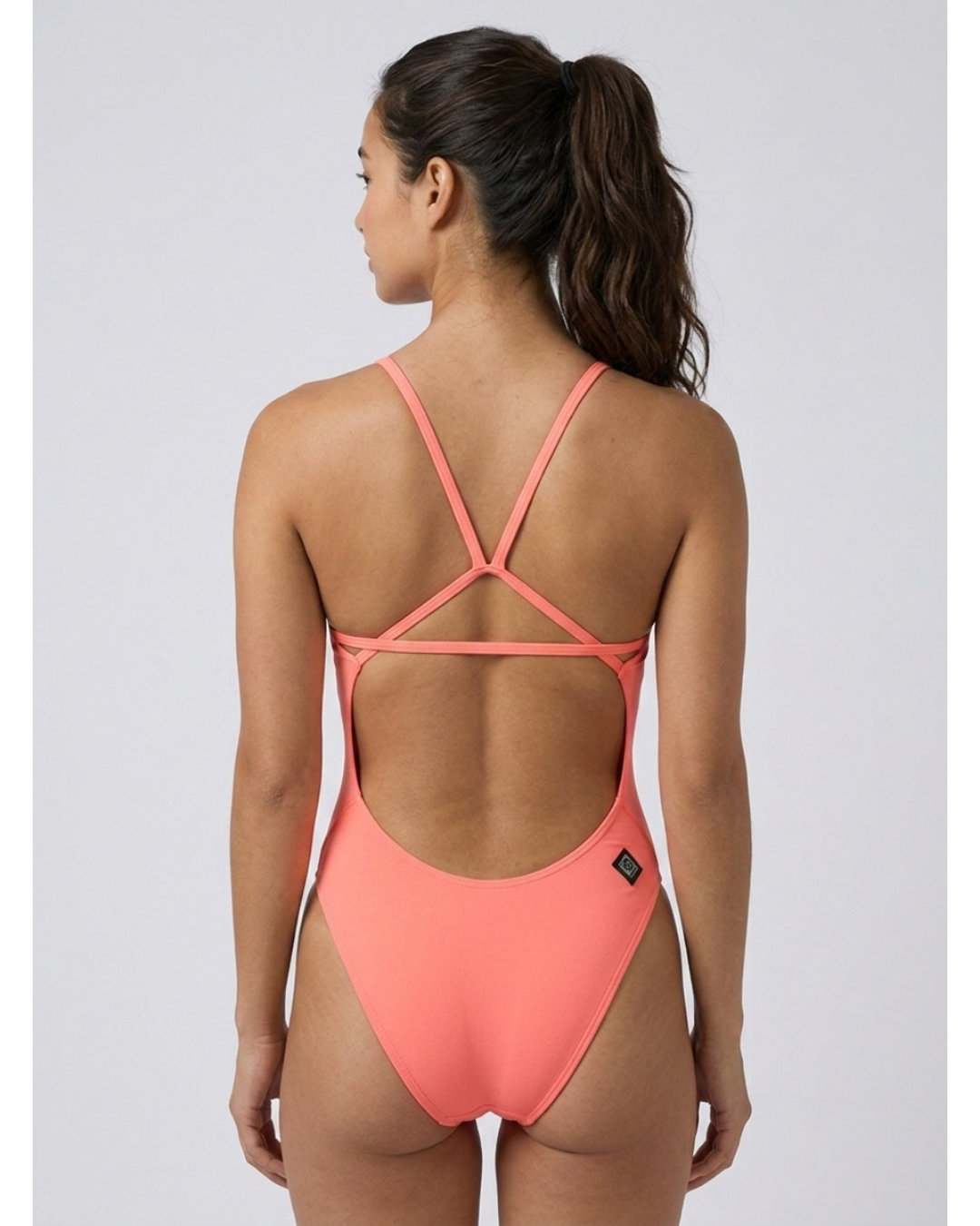 Perry Fixed-Back Onesie | Papaya