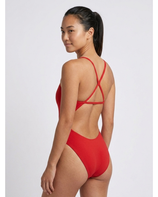 Perry Fixed-Back Onesie | Red