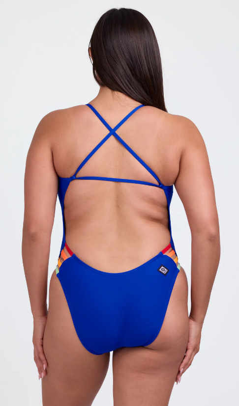Contrast Julian Onesie | Blueberry