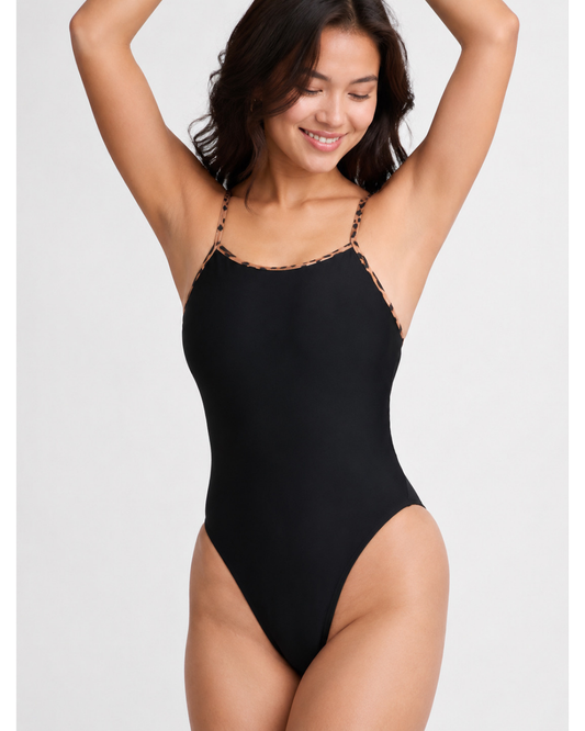 Perry Fixed-Back Onesie | Black & Wilder
