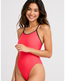 Perry Fixed-Back Onesie | Strawberry & Pop Dots