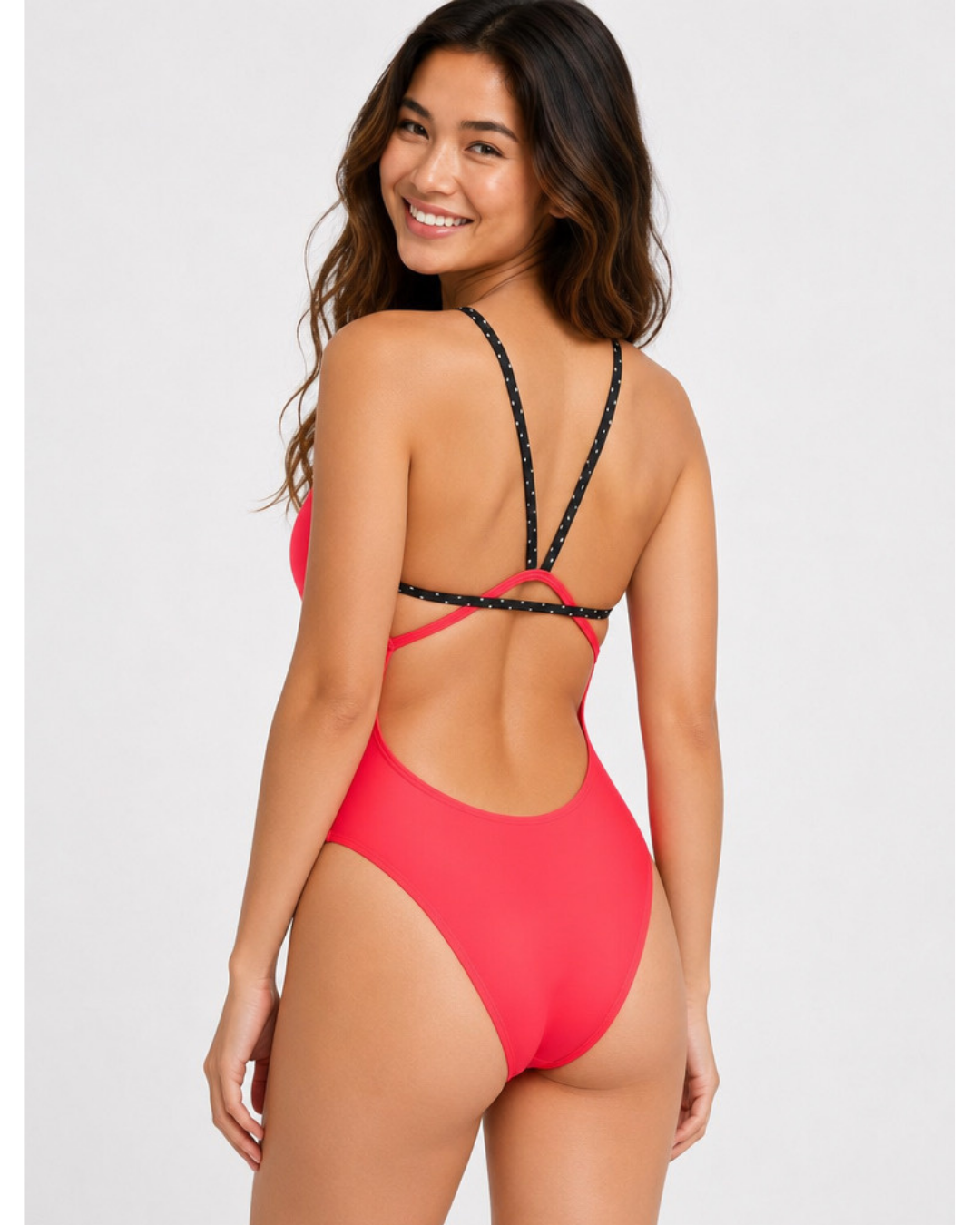 Perry Fixed-Back Onesie | Strawberry & Pop Dots
