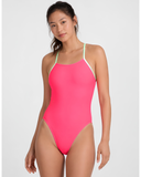 Contrast Perry Onesie | Hot Pink & Mint & Black