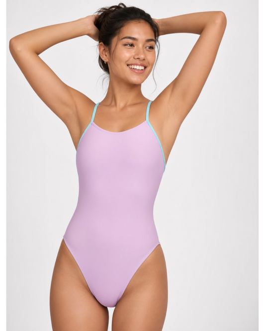 Contrast Perry Onesie | Sour Grape & Huckleberry & Tangelo