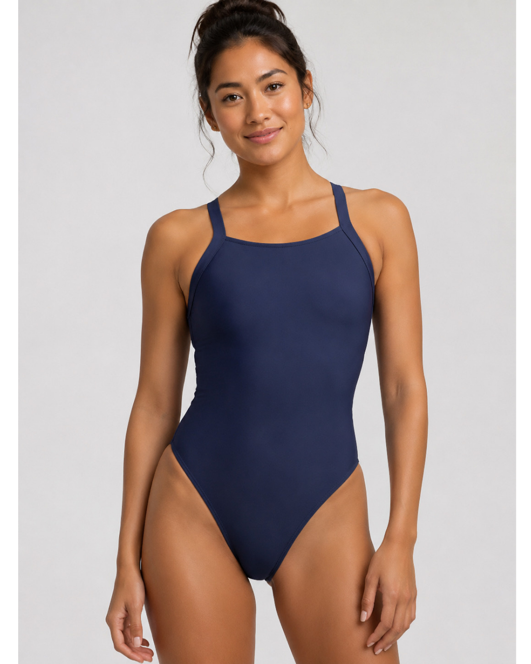 Caroline Fixed-Back Onesie | Navy