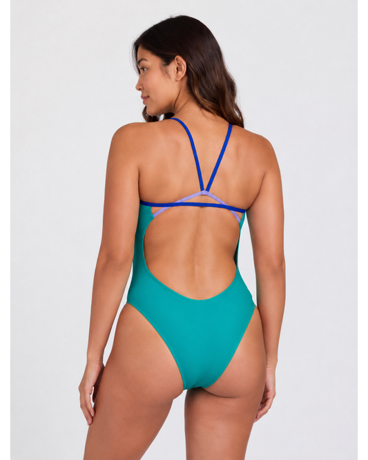 Contrast Perry Onesie | Ocean / Blueberry / Lavender