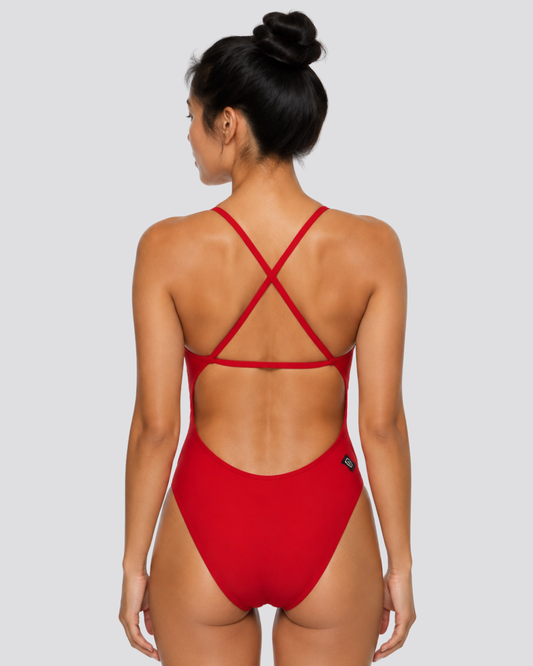 Brandon Fixed-Back Onesie | Red