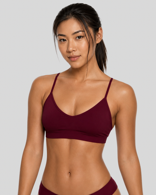 Mara Bikini Swim Top | Cabernet