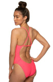 Brandon Fixed-Back Onesie | Hot Pink