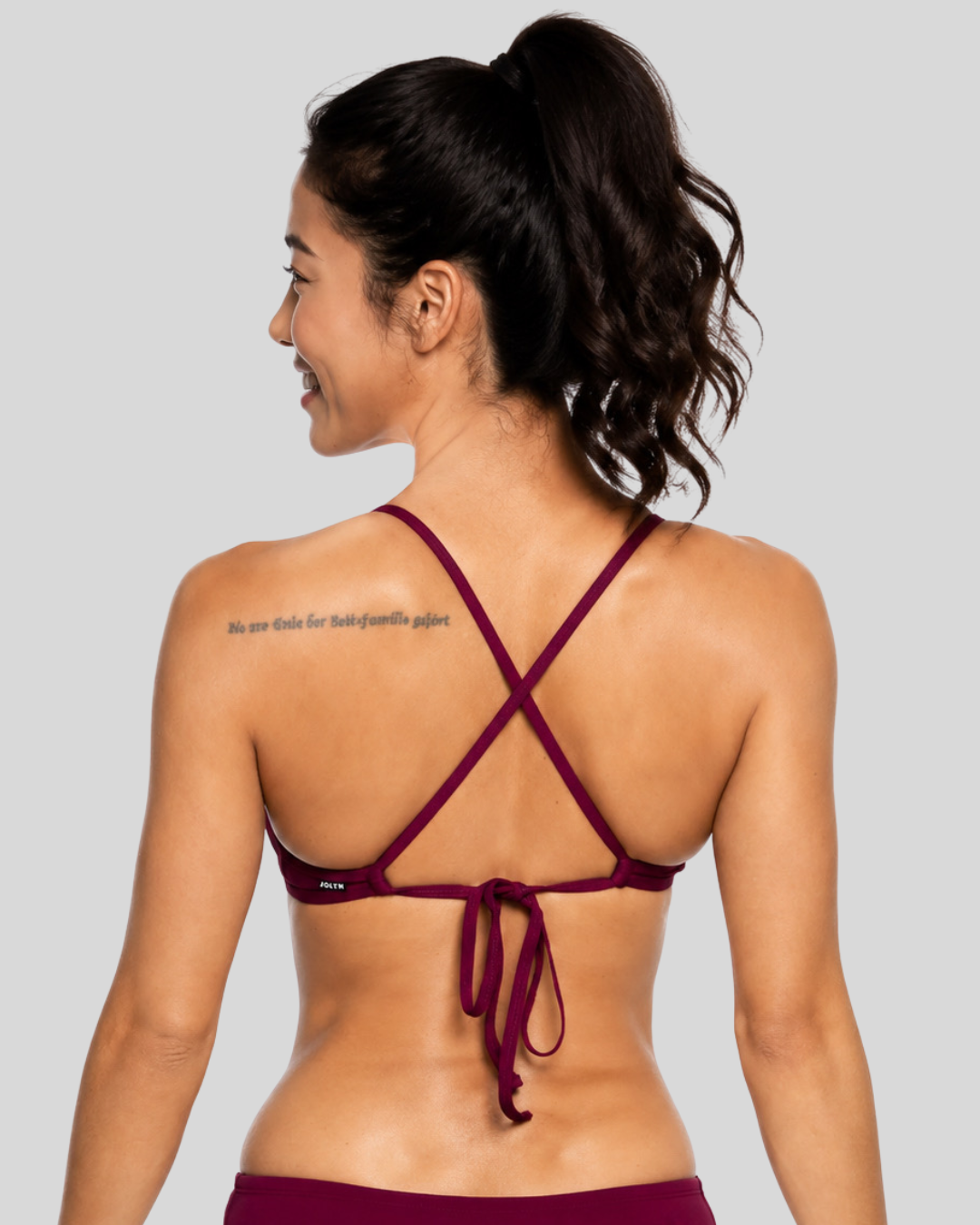Triangle Bikini Swim Top | Cabernet