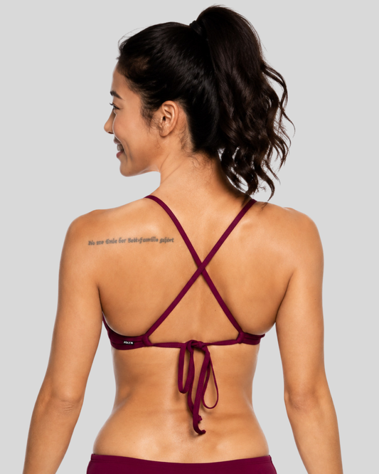 Triangle Bikini Swim Top | Cabernet