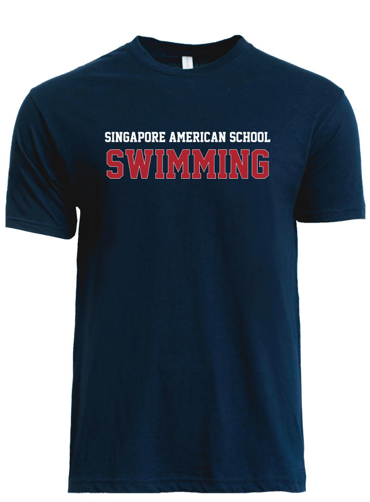 EAGLE UNISEX T-SHIRT |  SWIMMING (NAVY/RED)