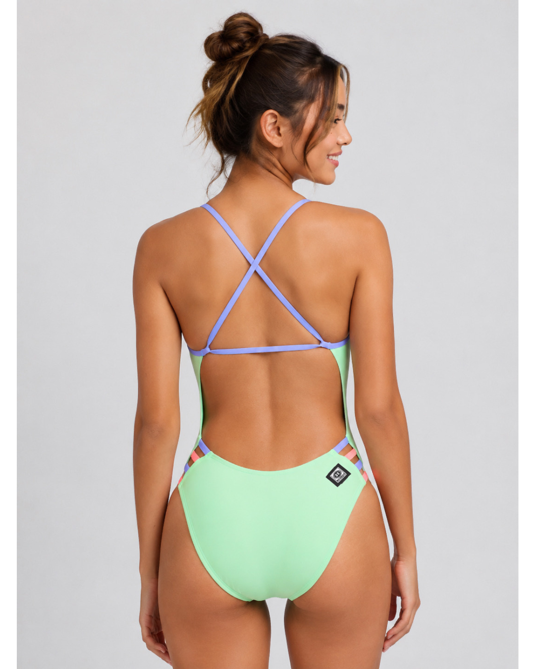 Contrast Julian Onesie | Mint & Melon & Lavender