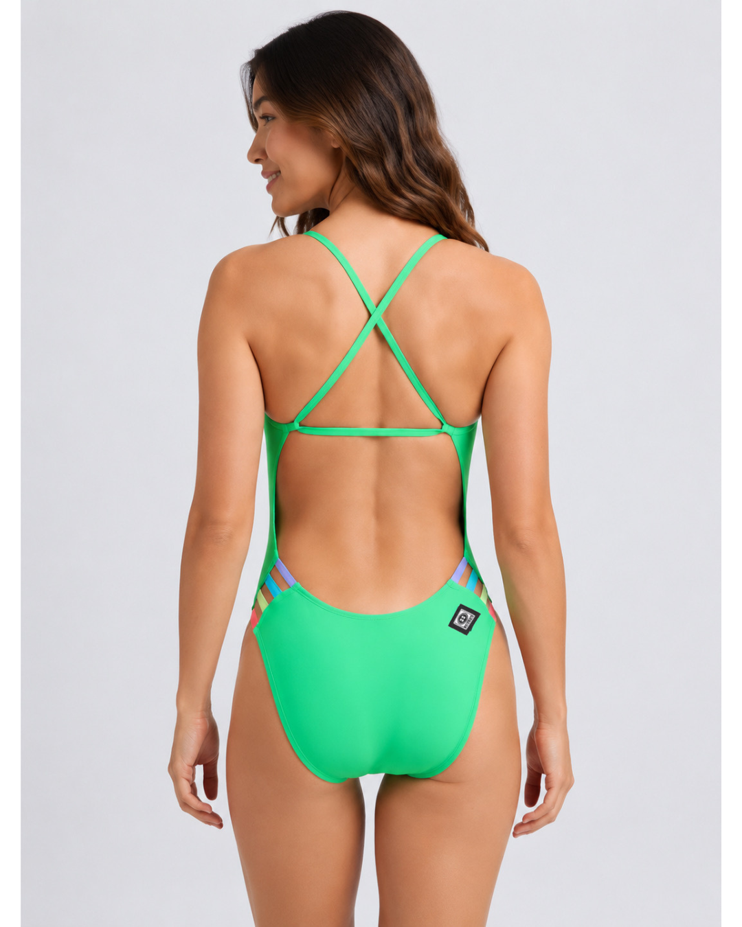 Contrast Julian Onesie | Keylime & Lavender & Hawaii Blue