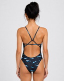 Printed Perry Fixed-Back Onesie | Shortfin