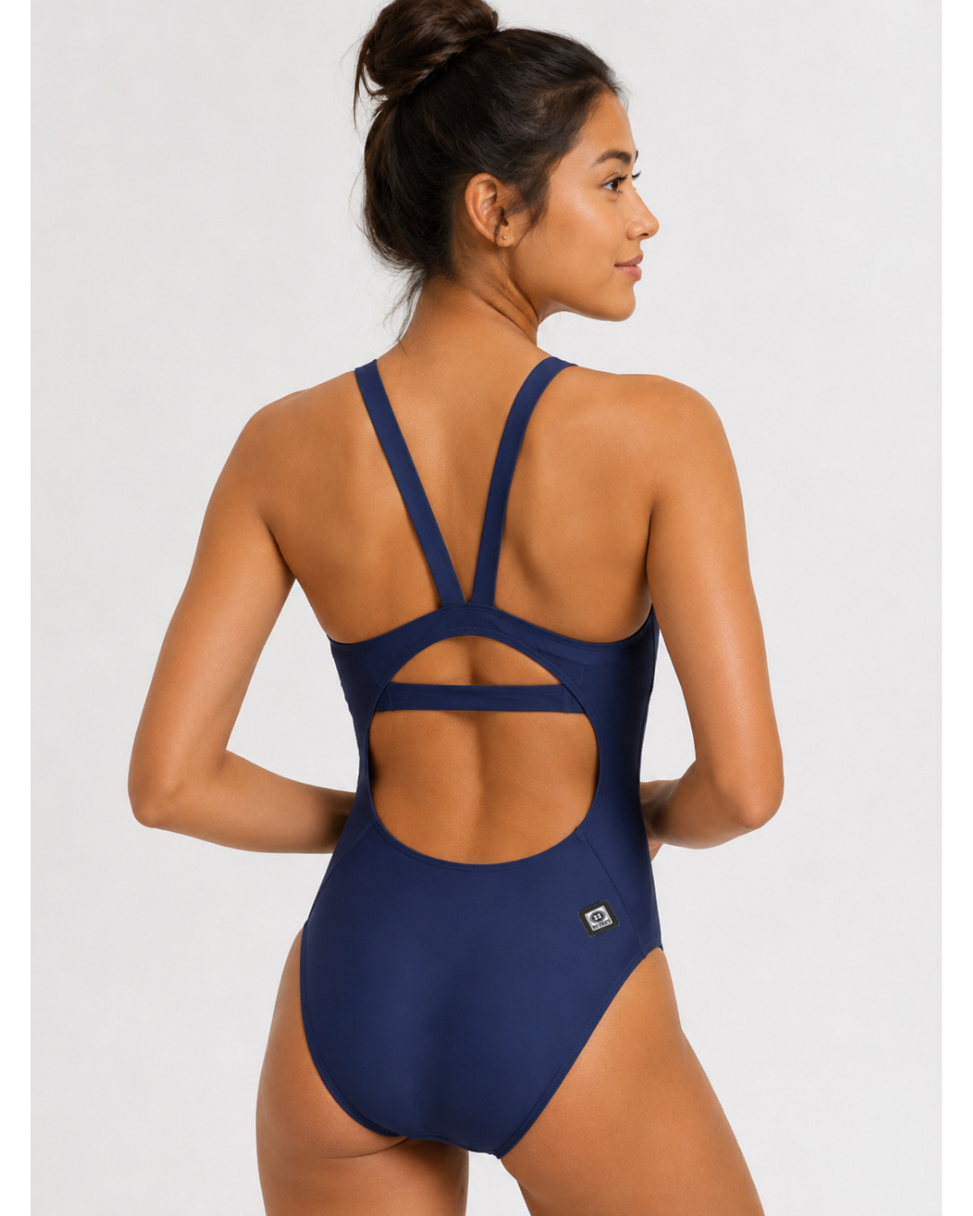 Caroline Fixed-Back Onesie | Navy