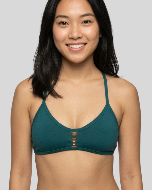 Tomcat Bikini Swim Top | Peacock