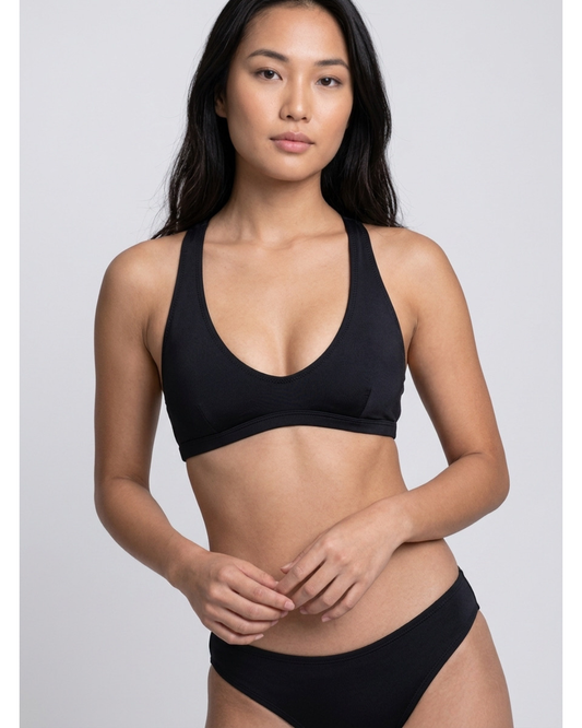 Aster Bikini Swim Top | Black