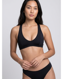 Aster Bikini Swim Top | Black
