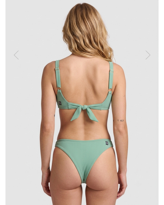 Ava Ribbed Bikini Swim Bottom | Clover