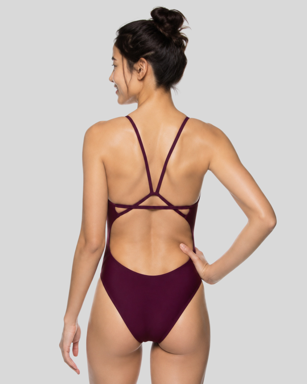 Perry Fixed-Back Onesie | Cabernet