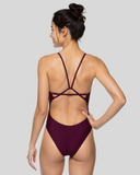 Perry Fixed-Back Onesie | Cabernet
