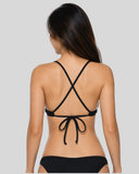 Tomcat Bikini Swim Top | Black
