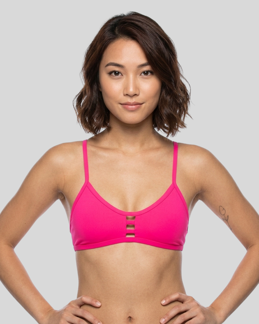 Tomcat Bikini Swim Top | Hot Pink