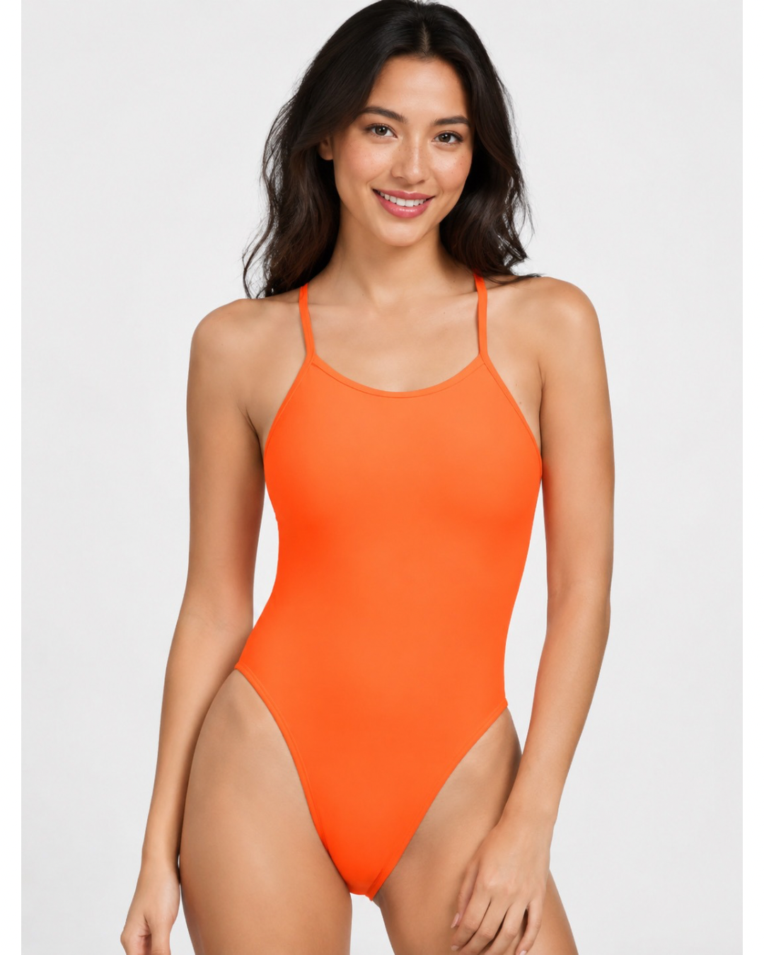 Contrast Cammie Fixed-Back Onesie | Sunkist & Hot Pink & Mango
