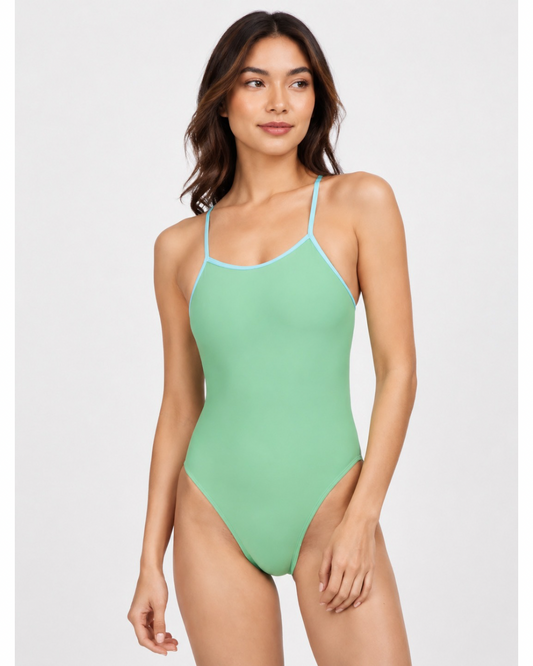 Contrast Perry Onesie | Green Apple & Huckleberry & Sour Grape