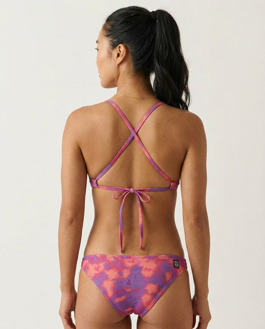 Printed Triangle Bikini Swim Top | Canvas