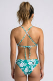 Printed Tomcat Bikini Swim Top | Tropical Island