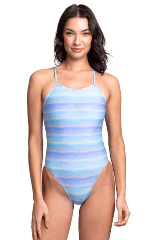 Printed Perry Fixed-Back Onesie | Pearl Beach